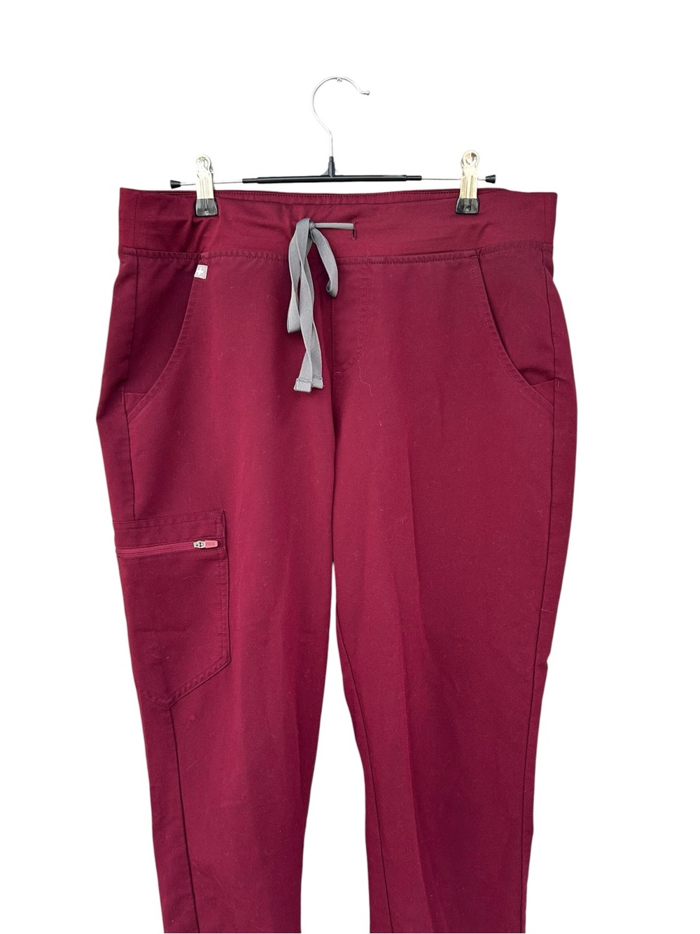 FIGS Woman’s Zamora Scrub Jogger Pant - PO #1777 Burgundy - Size Medium - Picture 3 of 11